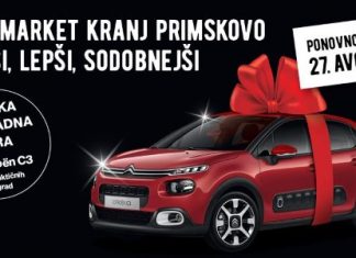 Mercator nagradna igra v Hipermarketu Mercator Kranj: Velika nagradna igra za CITROEN C3