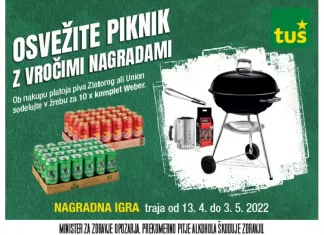 Tuš: Union nagradna igra – Osvežite piknik z vročimi nagradami