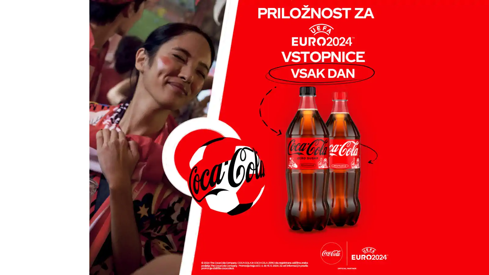 Coca-Cola nagradna igra: Osvojite vstopnice za tekme slovenske reprezentance na EURU 2024
