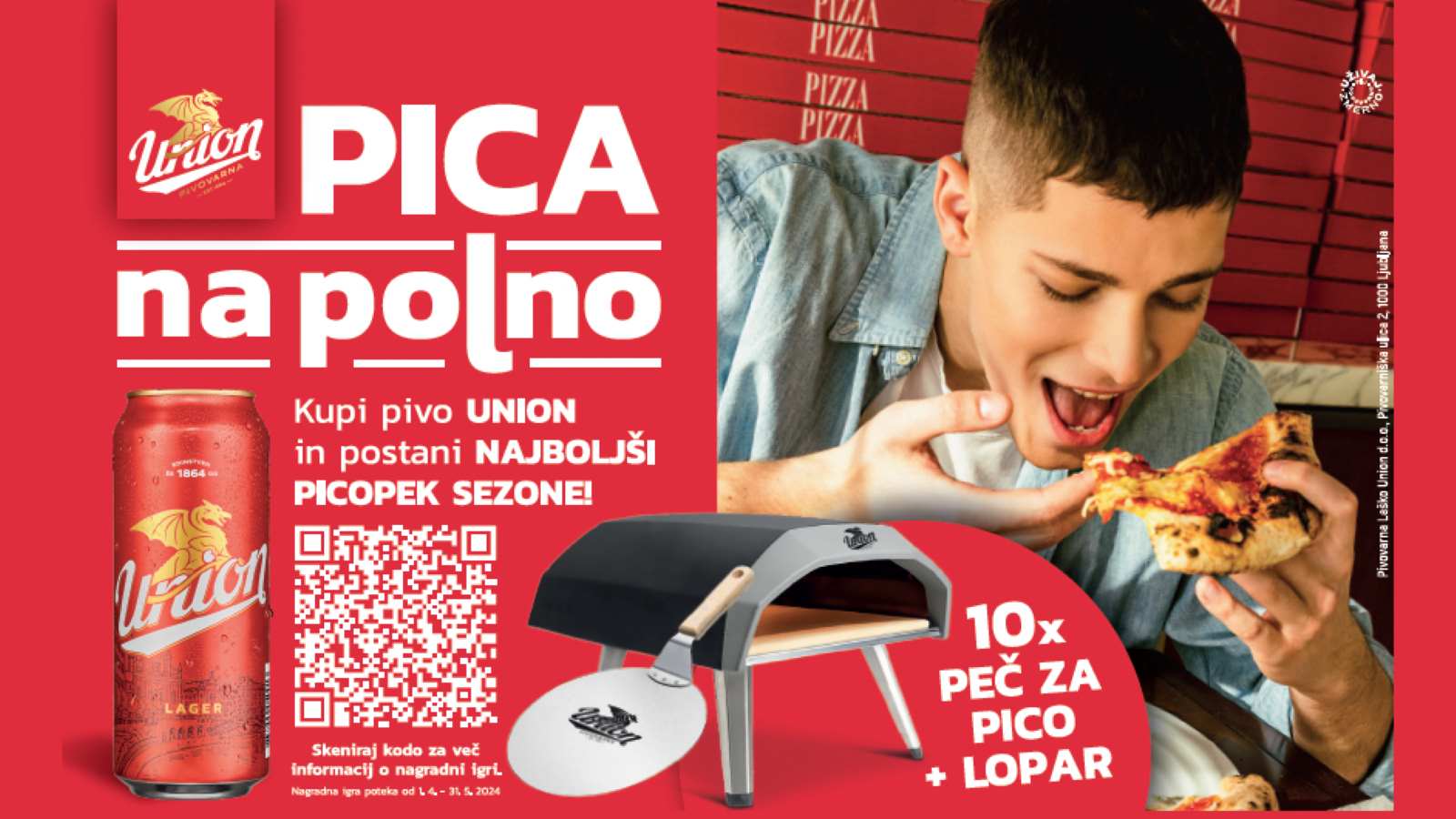 Union nagradna igra Pica na polno za popoln piknik