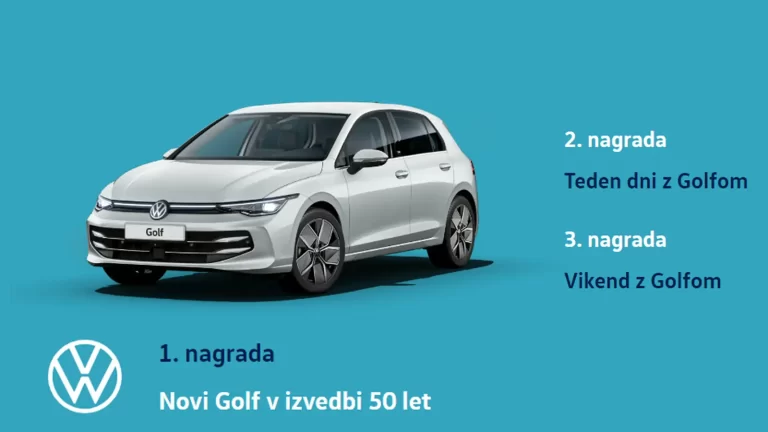 Nagradna igra za avto Golf 50