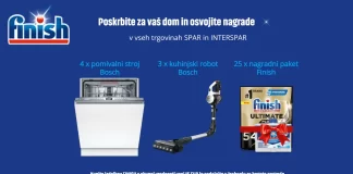 Finish nagradna igra Spar: Poskrbite za vaš dom in osvojite nagrade