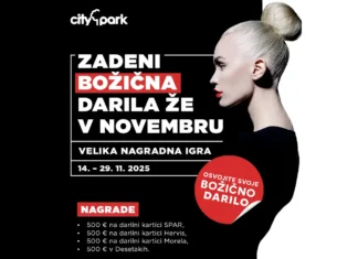 Citypark nagradna igra: Zadenite božična darila že v novembru