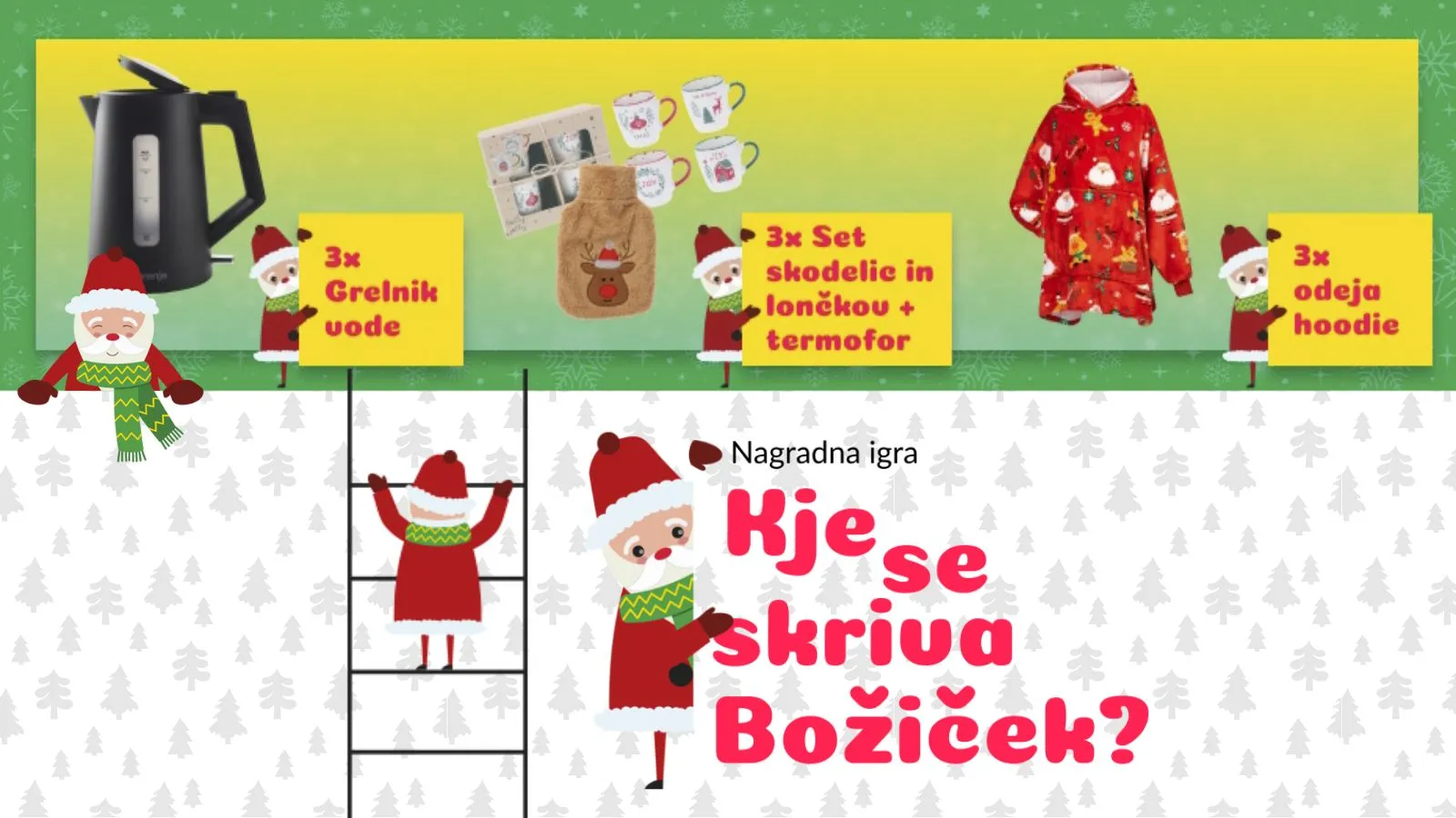Nagradna igra Merkur: Kje se skriva Božiček?