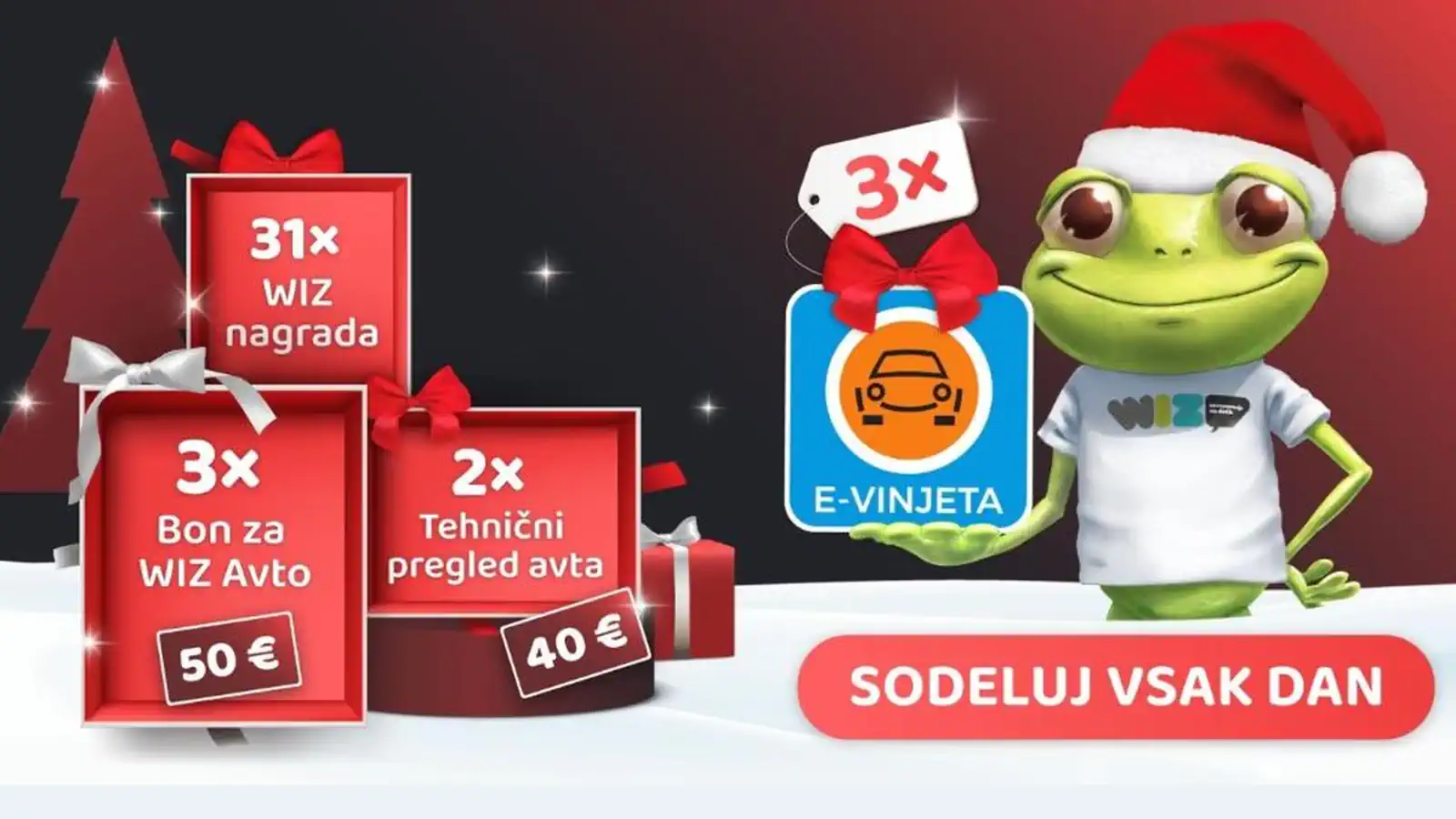 WIZ nagradna igra: Koledar sreče 2025