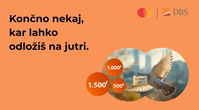 DBS in Mastercard nagradna igra: Odloži na jutri