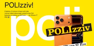 Poli nagradna igra: Poli izzivi - osvoji iPhone 17 Pro ali AirPods 4