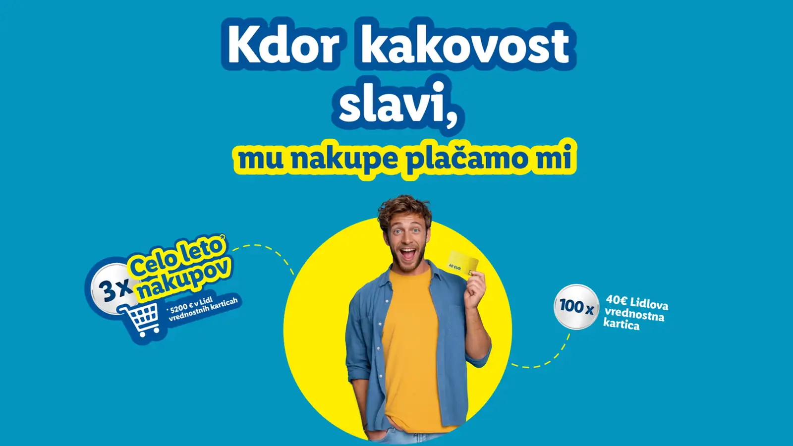 Lidl nagradna igra: Kdor kakovost slavi, mu nakupe plačamo mi Lidl nagradna igra: Kdor kakovost slavi,mu nakupe plačamo mi
