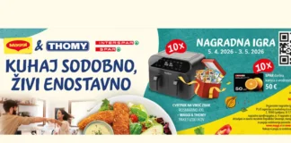 Maggi in Thomy nagradna igra 2026: Kuhaj sodobno,živi enostavno Maggi in Thomy nagradna igra: Kuhaj sodobno, živi enostavno
