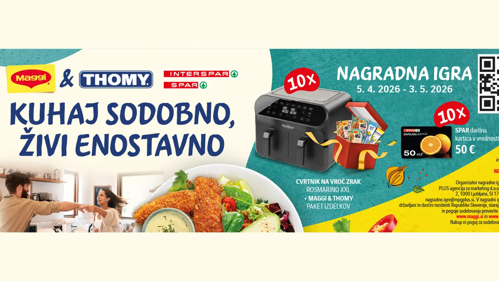 Maggi in Thomy nagradna igra: Kuhaj sodobno, živi enostavno Maggi in Thomy nagradna igra: Kuhaj sodobno, živi enostavno