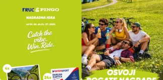 FRUCTAL nagradna igra 2026: FRUC & PINGO & Catch the vibe. Win. Ride.