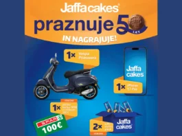 Jaffa cakes nagradna igra 2026: Jaffa cakes praznuje 50 let in nagrajuje