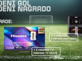 Hisense nagradna igra 2026: Zadeni gol