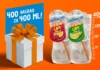 Nagradni natečaj Cedevita: 400 NAGRADA ZA 400 ML Cedevita nagradna igra 2026: 400 NAGDRAD ZA 400 ML