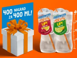 Cedevita nagradna igra 2026: 400 NAGDRAD ZA 400 ML