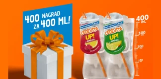 Nagradni natečaj Cedevita: 400 NAGRADA ZA 400 ML Cedevita nagradna igra 2026: 400 NAGDRAD ZA 400 ML