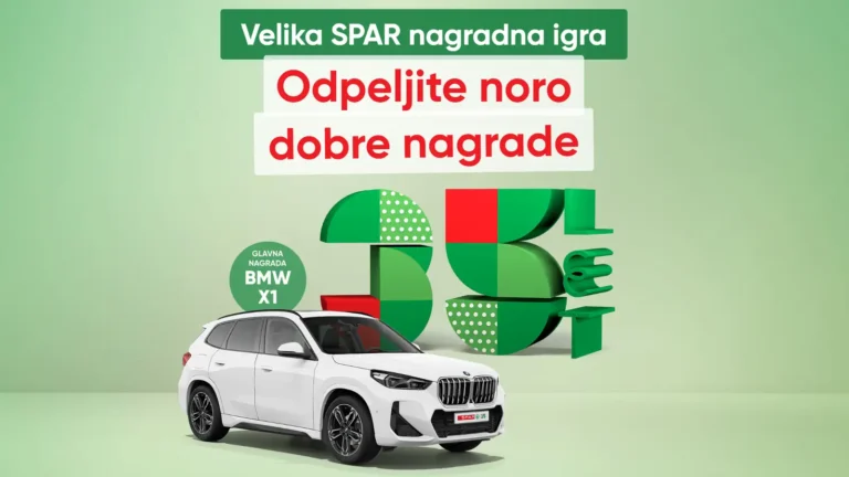 SPAR nagradna igra 2026: Odpeljite noro dobre nagrade