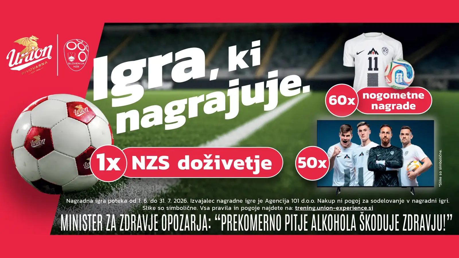 Pivovarna Laško Union nagradna igra 2026: Okus ki nagrajuje Pivovarna Laško Union nagradna igra 2026: Okus ki nagrajuje