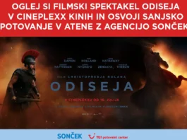 Cineplexx nagradna igra 2026: Oglej si spektakel Odiseja in osvoji potovanje v Atene