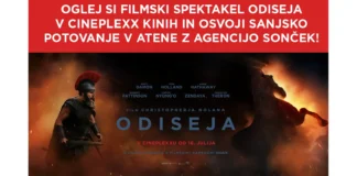 Cineplexx nagradna igra 2026: Oglej si spektakel Odiseja in osvoji potovanje v Atene