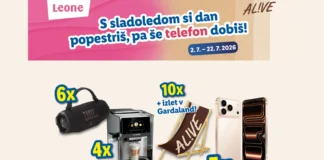 Leone in Lidl: S sladoledom si dan popestriš, pa še telefon dobiš Lidl Slovenija nagradna igra 2026: S sladoledom si dan popestriš, pa še telefon dobiš