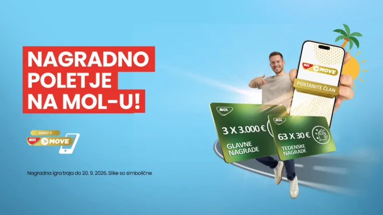 MOL nagradna igra 2026: Nagradno poletje na MOL-u