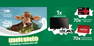 Ljubljanske mlekarne: Mlečno je srečno Ljubljanske mlekarne nagradna igra 2026: Mlečno je srečno