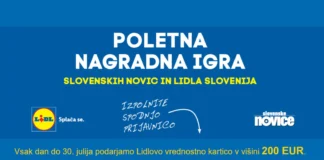 Poletna nagradna igra Slovenskih novic in Lidla Slovenija Poletna nagradna igra Slovenskih novic in Lidla Slovenija