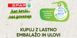Spar: Kupujte z lastno embalažo in ulovite trajnostne nagrade Spar: Kupujte z lastno embalažo in ulovite trajnostne nagrade
