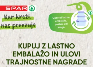 Spar: Kupujte z lastno embalažo in ulovite trajnostne nagrade