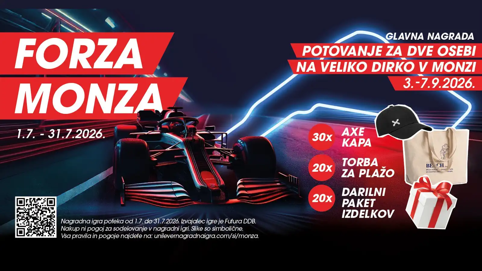 Unilever nagradna igra 2026: FORZA MONZA Unilever nagradna igra 2026: FORZA MONZA