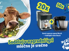 Ljubljanske mlekarne in Lidl nagradna igra: Mlečno je srečno
