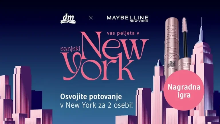 dm nagradna igra: Sanjski New York z dm in Maybelline New York!
