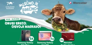Ljubljanske mlekarne nagradna igra: Okusi srečo, osvoji nagrado!