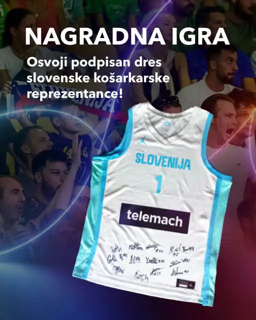 Telemach nagradna igra: Osvoji podpisan dres slovenske košarkarske reprezentance! Telemach nagradna igra: Osvoji podpisan dres slovenske košarkarske reprezentance!
