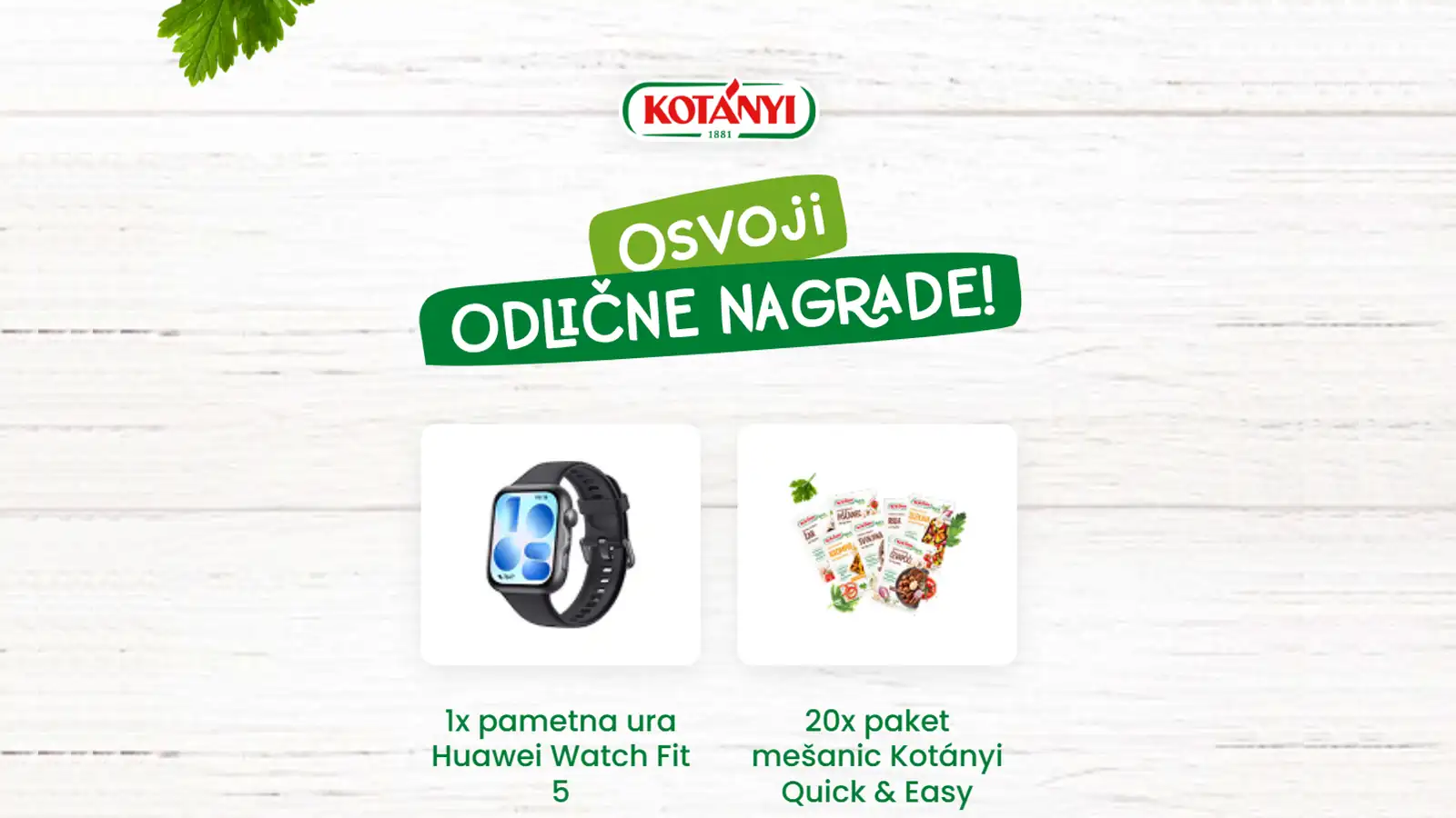 Nagradna igra Kotányi: Si bolj Quick ali bolj Easy Nagradna igra Kotányi: Si bolj Quick ali bolj Easy