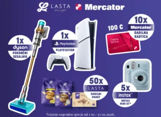 Nagradna igra: LASTA IN MERCATOR NAGRAJUJETA Nagradna igra: LASTA IN MERCATOR NAGRAJUJETA