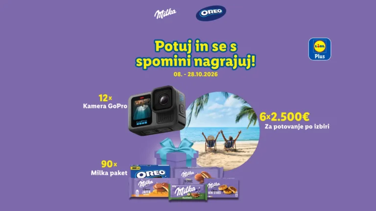 Nagradna igra Milka & Oreo: Potuj in se s spomini nagrajuj!