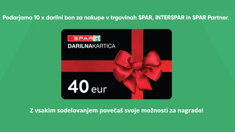 Spar nagradna igra: Instant Feedback